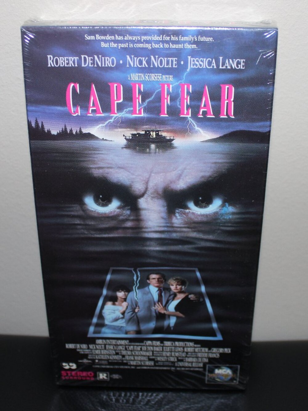 3/$55❤️new 1992 Cape Fear (1991) VHS Robert De Niro Nick Nolte Martin Scorsese